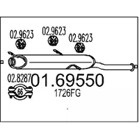 MTS 01.69550 Einddemper