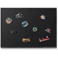Tulup Magneetbord met Zwarte Frame - Zwart Magneetbord in Stijlvolle Kleuren - 100 cm x 70 cm - Zwarte kleur - Magnetisch Bord Muurbevestiging - Memobord voor Keuken - Magnetisch Wandbord