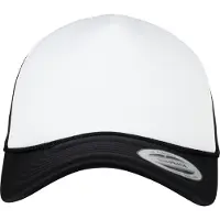 Flexfit Pet 'Foam Trucker Curved Visor' zwart / wit