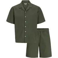 JJ REBEL Joggingpak 'JREBHAVEN' donkergroen
