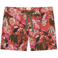 Schiesser Pyjamabroek ' Mix & Relax ' bessen / roestrood / zwart