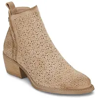 Refresh Refreshvoor vrouwen. 17504101-BEIGE Enkellaarsjes 175041 beige (40), Bruin, 3 tot 5 cm, Ritssluiting, Casual