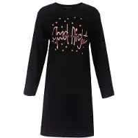 Temptation Dames Big Shirt - Lange Mouwen - Zwart - Maat L
