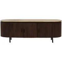 Giga Meubel Tv-meubel Amber Donkerbruin Travertin 160cm