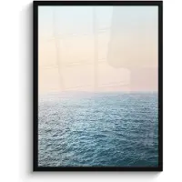 PosterMonkey Poster in lijst - Fotolijst 50x70 cm - Posters - Zee - Natuur - Zon - Water - Posterlijst zwart - Decoratie - Wanddecoratie woonkamer - Muurdecoratie slaapkamer