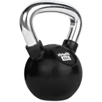 VirtuFit Kettlebell - Rubber/Chroom - 6 kg