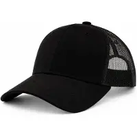Benza Trucker Cap – Frontier - Mesh Baseball Pet – Verstelbaar – Unisex – Ademend – Casual & Outdoor – Zwart