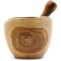 Ancient Wisdom Teakhouten Vijzel – 12 × 12 cm