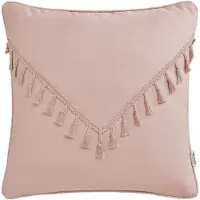 Room99 Decoratiekussen Chloe 45x45cm Poederroze met Franjes