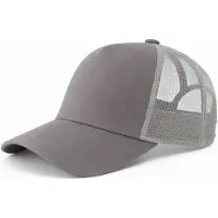 Benza Trucker Cap – Frontier - Mesh Baseball Pet – Verstelbaar – Unisex – Ademend – Casual & Outdoor – Donkergrijs