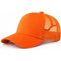 Benza Trucker Cap – Frontier - Mesh Baseball Pet – Verstelbaar – Unisex – Ademend – Casual & Outdoor – Oranje
