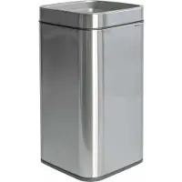 MAUL 9502594 Afvalbak 25 l RVS (b x h x d) 253 x 504 x 253 mm Zwart, Zilver 1 stuk(s)