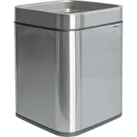 MAUL 9501594 Afvalbak 15 l RVS (b x h x d) 253 x 334 x 253 mm Zwart, Zilver 1 stuk(s)