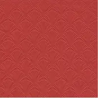 IHR Servet Luxe - 16x - 3-laags - met schub patroon - rood - 33 x 33 cm