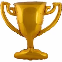 Folat - Folieballon kampioensbeker - 85 x 77 cm - WK voetbal 2026 - WK voetbal versiering - WK voetbal outfit - Nederland WK