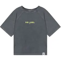 Alix Mini Jongens Polo's & T-shirts Knitted Raglan Logo T-shirt - Donkergroen - Maat 110/116