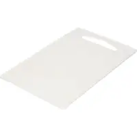 PlasticForte Keuken Snijplank - wit - 27 x 16 cm - kunststof - voor groente, fruit, vlees en vis
