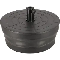 Acaza Parasolvoet - Tot 48 kg - Zwart - Voor Stokparasols 38/48 mm - Parasolvoet PREMIUM - Parasoltegels - Parasol Voet - Parasolvoeten