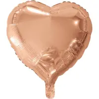 Wefiesta Folie ballon hart goud-roze 46 cm