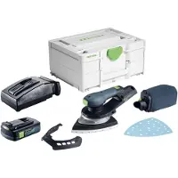 Festool DTSC 200-Basic accu-deltaslijper 18 V 145 x 195 mm borstelloos + 1x accu 3,0 Ah + oplader + Systainer