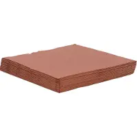 Daisy Maki kerst servetten - 20x st - 33 x 33 cm - koper - lunch/diner servetten