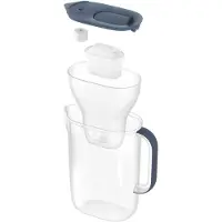 Brita Waterfilterkan Style Essential Cool - 2,4L - Blauw - incl. 1x MAXTRA PRO Kalk Expert Waterfilterpatronen - past in de koelkast, met Smart LED Light & klapdeksel