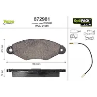 Valeo 872981 Remblokken