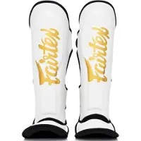 Fairtex Booster FXB Kickboks Scheenbeschermers Wit Goud - XL