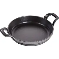 Staub ronde ovenschaal gietijzer Ø16 cm Grafietgrijs