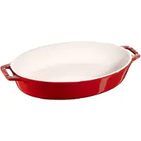 Staub Ovale ovenschaal 29 cm - kers