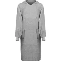 vidaXL Deken hoodie KINN Grijs XL Katoen