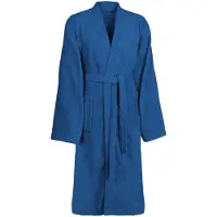 vidaXL Badjas KINN Blauw S Katoen