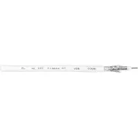 INTERKABEL AC 100-25 Coaxkabel Buitendiameter: 6.90 mm 75 Ω 120 dB Wit 25 m