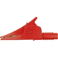 Cliff Croc Clip Veiligheids-krokodilklem Steekaansluiting 4 mm CAT III 1000 V Rood