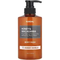 Kundal Honey & Macadamia Pure Body Wash Amber Vanilla - 500 ml