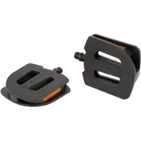 Ergotec EP-S antislip platformpedalen 9/16 inch zwart 2 stuks - - Stadsfiets - Reflector - Unisex