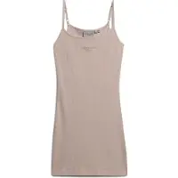 Superdry Embroidered Rib Strappy Mouwloze Korte Jurk