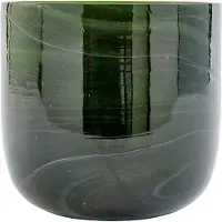 Pols Potten Vaas Marbled Glass Dark Green S