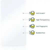 BROTECT - Screenprotector voor azamp MES-B3 15.6" - Folie Beschermfolie transparant