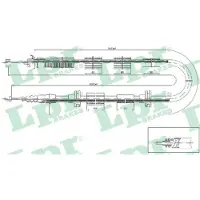 LPR C0206B Handremkabel