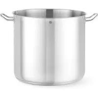 Hendi Stoofpan hoog - roestvast staal 18/0 - 32 l - dia 36 x h 32 cm - zonder deksel - zilver