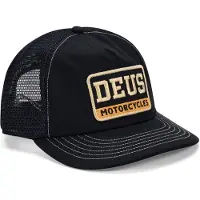 Deus Cap Unisex Malden Trucker Black
