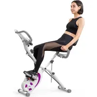 Ren Hometrainer Fiets - Hometrainers Fitness - Hometrainer - Paars - 133cm x 25cm x 47cm
