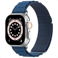 Accezz Nylon Alpine bandje voor de Apple Watch | 44/45/46/49 mm - Dark Blue