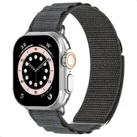 Accezz Nylon Alpine bandje voor de Apple Watch | 44/45/46/49 mm - Dark Grey
