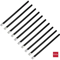 TRU COMPONENTS TC-12647608 Stalen kabelbinder 200 mm 7.9 mm AISI 304 Met coating 100 stuk(s)