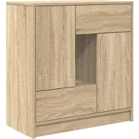 vidaXL Dressoir met lades deuren 70,5x34x74,5 cm sonoma eikenkleurig