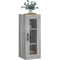 vidaXL Bovenkast 34,5x34x90 cm grijs sonoma eikenkleurig