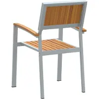 vidaXL Stapelstoelen, 2 stuks, bruin, massief acaciahout, stapelbaar
