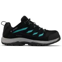 Columbia CRESTWOOD WATERPROOF Dames Wandelschoenen - Black, Teal